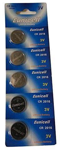Pack de 5 Piles Bouton Lithium CR2016 CR 2016 3V