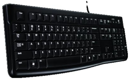 Logitech K120 Tastiera Cablata, Layout Russo, Nero