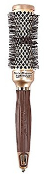 Olivia Garden Haar-Rundbürste Nano Thermic Contour mit tailliertem Bürstenkörper, 32 mm