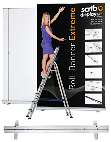 Extreme Roll-Banner (150 cm breit) - Erschwingliche, Klassik Signage Lösung Roll-Banners - Beste Verwendung für Indoor & Outdoor Ausstellungen, Büros, Veranstaltungen, Retail Stores und vieles mehr - Extreme Roll Banners (150 CM Wide) - Most Affordable, Classic Signage solution Roll Banners - Best use for Indoor & Outdoor Exhibitions, Offices, Events, Retail Stores and much more
