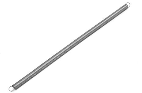 sourcing map 0,8mmx10mmx300mm 304 Edelstahl Zugfedern Silberfarben