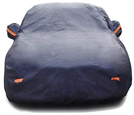 Telo COPRIAUTO Auto Copri Auto Felpato 250g con 6 strappi catarifrangenti - Impermeabile e con Doppia Cucitura - Size XL