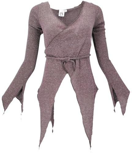 GURU SHOP Wickel-Strickjacke, Pixi Damenjacke, Baumwolle, elastisch | Lockere Passform, angenehm zu tragen, vielseitig kombinierbar.