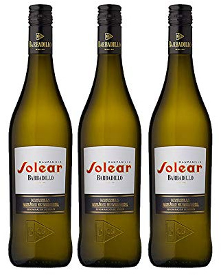 Manzanilla Solear de 75 cl - D.O. Manzanilla Sanlucar de Barrameda - Bodegas Barbadillo (Pack de 3 botellas)
