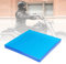 aleawol Verdickung Motorrad Sitz Stoßdämpfungsmatte, 25x25x2 cm Komfortables kühlendes Polyurethanfaser Pad Stoffkissen Weiche DIY Motorräder Sitzpolster Sitz Zubehör Blau
