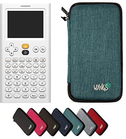 NumWorks inkl. WYNGS Schutztasche Türkis - Grafikrechner - Basic Set