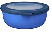 Mepal - Multi Bowl Cirqula Round - Contenitori Plastica con Coperchio - Adatto come contenitore ermetico per Frigo, microonde, Congelatore e piatti da portata - Ciotole Cucina - 750 ml - Vivid blue