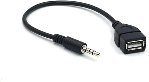 Xingdianfu USB a Conector Macho de 3,5 mm, Enchufe Auxiliar Macho Jack a Adaptador USB Cable convertidor