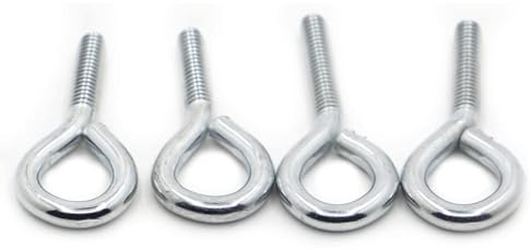 ROEDAX Ringschraube Augenschraube, Augenmutter aus Kohlenstoffstahl, M3, M4, M5, M6, M8, M10, Hebeösenmuttern mit Ringschraube, Schafaugenschraube, geschlossene Hakenschraubenösen Stabilisieren
