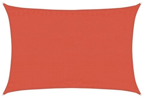 Voile d ombrage 160 g m² rectangulaire terre cuite 3,5x5 m PEHD