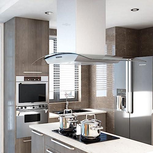 Willood Campana Extractora de Techo 90cm Acero Inoxidable 756m³/h LED Cocina