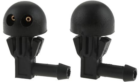 JJRFVBGT Auto Scheibenwaschdüsen Kompatibel mit Peugeot 206 Auto Frontscheibe Wischer Waschanlage Düse Auto Zubehör 2Pcs 6438E6 6438J2 6438AV
