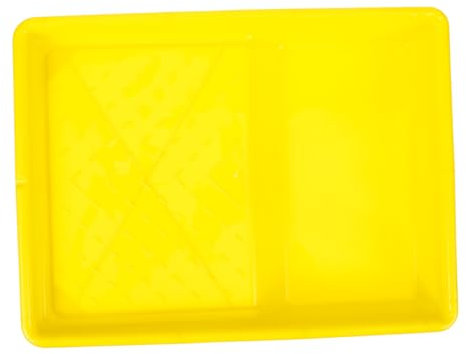 CANIGHT Latex-farbwanne Maltablett Zur Dekoration Werkzeuge Zum Mischen Von Farben Farbaufbewahrungsbehälter Farbschalen Bemalen Tablett Für Wandfarben Aus Kunststoff Yellow Plastik
