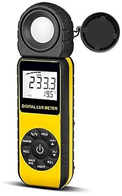 Luxmetro, Luxmetro Lumen Meter Calibratore Di Luce Portatile Con Rilevatore Ruotabile Di 270°, Campo Di Misurazione 0,1~300.000Lux,per giardino, interni e fotografia
