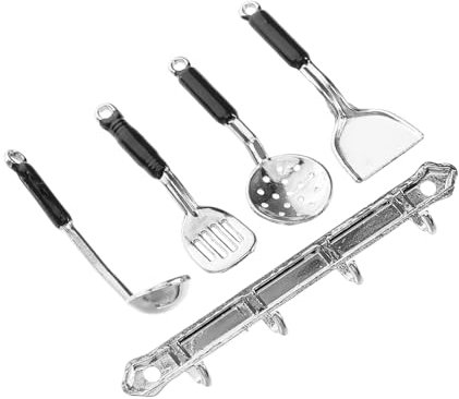 DIYEAH Miniature Kitchen Decorations Dollhouse Accessories Set Miniature Spoons and Cooking Supplies for Boys and Girls Play Kitchen and Dollhouse