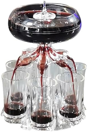 WEGJYKY Baby Guinness Shot Pourer with 6 Glasses, 6 Shot Dispenser and Holder