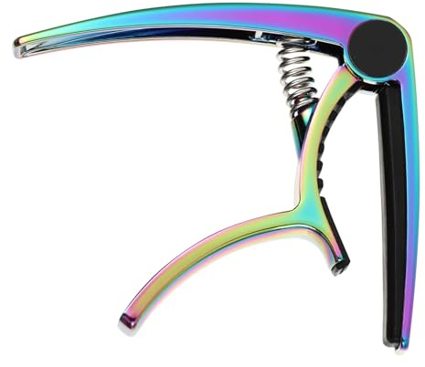 YARNOW Gitarren-capo Aus Praktischer Klemmen-capo Für Akustikgitarren Tragbar Schnelles Stimmen Geeignet Für Gitarren Und Ukulelen