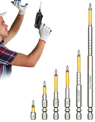 Lot de 6 forets magnétiques K5 - Accessoires d'outils pour changer et retirer - Avec boîte de rangement - Pour travaux de construction sèche et artisanat