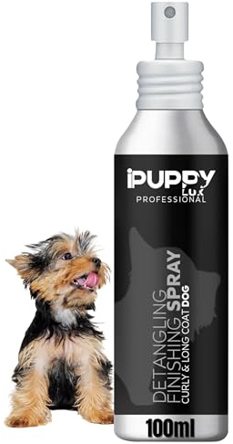 iPuppyLux Reder ut och luktspray för hundar, 100 ml - Antistatisk formel för smidig päls - lätt borstning - lätt doft - säker för daglig användning