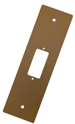 Placca tapparella interasse 165 mm con foro per pulsante avvolgitore avvolgibile (Bronzo)
