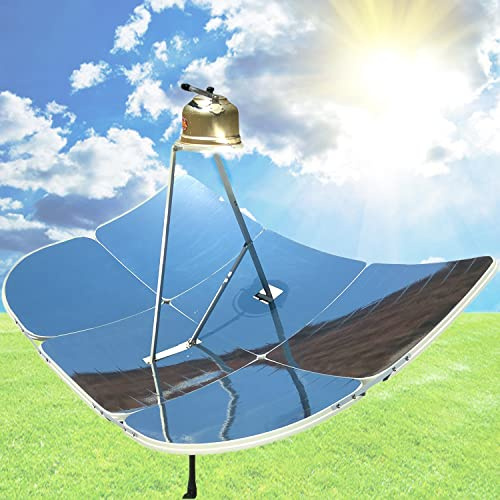 Fornello solare parabolico, 2000 W, ad alta efficienza, per campeggio e sopravvivenza, temperature di funzionamento fino a 1500 °C