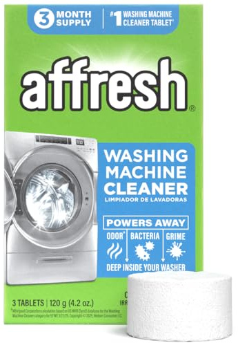 Affresh Washing Machine Cleaner, Cleans Front Load and Top Load Washers, Including HE, 3 Tablets