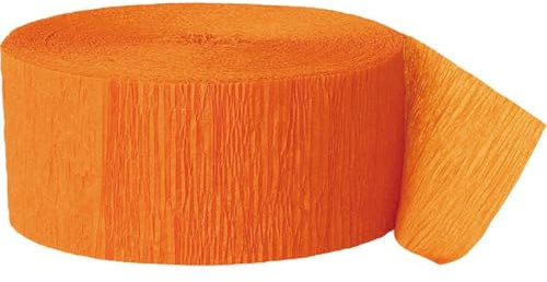 Krepp-Papier Party-Papierschlange- 24 m - Orange