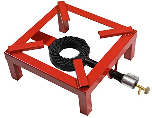 Pavi Cm 40 X 40 - Fornellone a gas 'extra' telaio in ferro tubolare verniciato. bruciatore in ghisa. con rubinetto di regolazione.