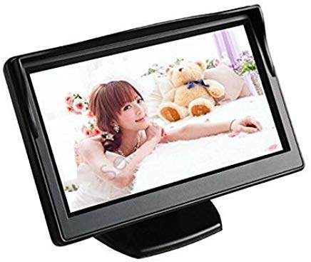 BONDWL 5 High Resolution HD 800480 Car Rearview TFT LCD Monitor Screen Car Vehicle Backup Monitor with 2ch Video for Car Rearview Backup Cameras/Car DVD/VCD/GPS/other Video Equipment
