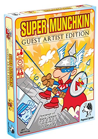 Pegasus Spiele 17234G - Super Munchkin Guest Artist Edition Art, Baltazar-Version