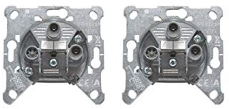 Triax EDS 322 F 3-Fach Antennen Twin Satdose (2 Stück)