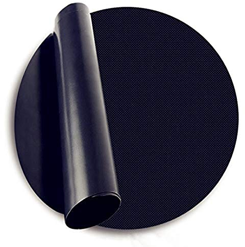 Lobwerk BBQ Grillmatten mit Antihaft Teflon Beschichtung zum Grillen für Gasgrill Holzkohle Lebensmittelkonform (52cm Ø Rund x1)