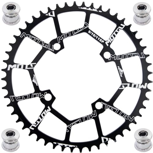 YBEKI 7075-T6 Aluminum Narrow-Wide Chainring 40T/42T/44T/46T/48T/50T/52T–104BCD CNC Machined MTB/Road Bike Chainwheel | Ultra-Lightweight & Anti-Drop Design | Compatible with Shimano/SRAM 8-11 Speed