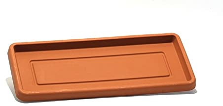 Sottovaso Rettangolare in Resina cm. 120 Terracotta