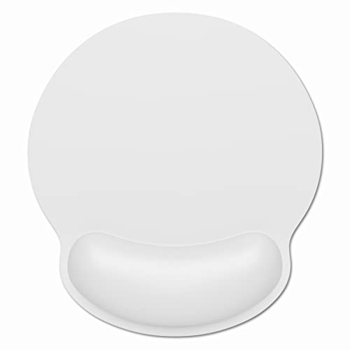 Dapesuom Ergonomisches Mauspad mit Handgelenkauflage, Computer-Mauspads aus Memory-Schaum, Gaming-Mauspad mit Rutschfester Unterseite, Schmerzlinderungs-Mauspad für Laptop, Schreibtisch, Grau