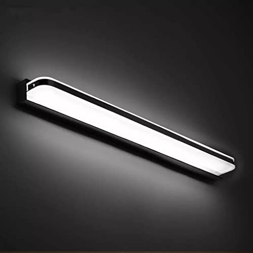 SXYSXYSXY LED Spiegelleuchte 60CM Badlampe Vintage Spiegellicht Badezimmerlampe 14W Kaltweiß 6000K Edelstahl Acryl Spiegellampe wasserdichte Schminklicht Wandleuchte Bilderleuchte