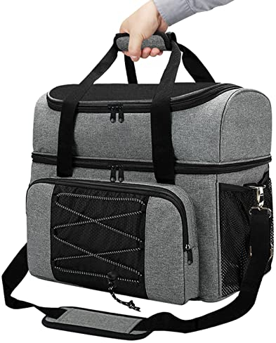 Bexdug Bowling-Tasche - Bowlingtasche mit gepolstertem Ballhalter | Bowlingtasche für 2 Bälle, passend für Bowlingschuhe bis Herrengröße 16 und Zubehör