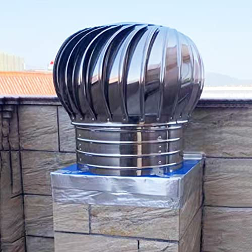 Griglia aerazione/ ventilazione, Comignolo Camino Tondo, Ventilatore A Turbina Impermeabile Per La Sostituzione Del Tetto, Coperchio Di Sfiato Dell'essiccatore Non Elettrico In Acciaio Inossidabile