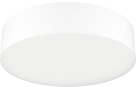 EGLO connect.z Smart Home LED Deckenleuchte Romao-Z, ZigBee | App und Sprachsteuerung Alexa, Lichtfarbe einstellbar (warmweiß-kaltweiß), RGB, dimmbar, Textil Deckenlampe weiß