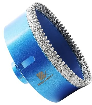 Diamant Fliesenbohrer 100mm - BRSCHNITT M14 Diamantbohrer Lochsäge für Fliesen Porzellan Keramik Marmor Granit Bohrungen, für Winkelschleifer