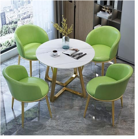 Besprechungstisch,Konferenztisch Meetingtisch,Runder Esstisch,Runder Besprechungstisch Esstisch Küchentisch Tisch,Easy Konferenztisch Bootsform,Gepolsterter Esszimmerstühle Für Esszimmer (Color : Gre