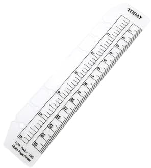 Règle flexible en plastique transparent pour cahier, classeur, règle de mesure pliable, règle de mesure en PVC souple à 6 trous avec échelle pour classeurs à anneaux A6, organiseur de journal (15 cm)