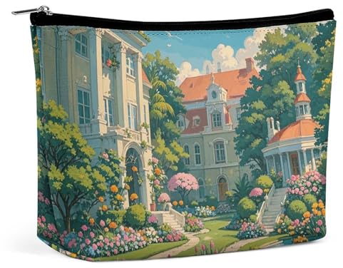 Make-up-Tasche, Kosmetiktasche, Lippenstifttasche, Reißverschlusstasche, Whimsical Gardens Academy, bedruckter Organizer, tragbare Kulturtasche, Zubehör