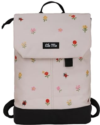 Ela Mo® Rucksack Damen - Arbeitsrucksack mit Laptopfach mit Anti Diebstahl - Mittelgroßer Damenrucksack für Uni, Schule, Büro & Reisen - Tagesrucksack für Mädchen und Frauen (Losy)