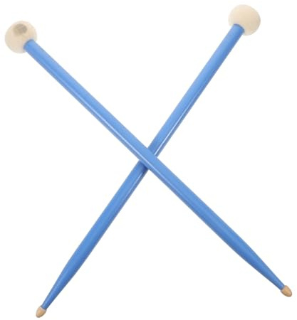 SUPVOX Baqueta de Doble Punta para Caja de Percusión Cabeza de Mazo de Fieltro para Marchas y Instrumentos de Percusión como Mazos Arce