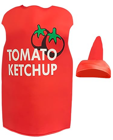 Générique Senapdräkt - kreativ sås flaskform kostym | ketchup sås flaskform bekväm kläder cosplay kreativ | Halloweenkostym för festivalaktivitetsgrupp
