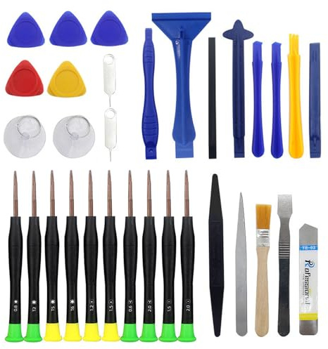 Kit di 32 attrezzi per la riparazione del telefono cellulare, cacciavite professionale di riparazione, strumenti di smontaggio per smartphone, iPad, PSP