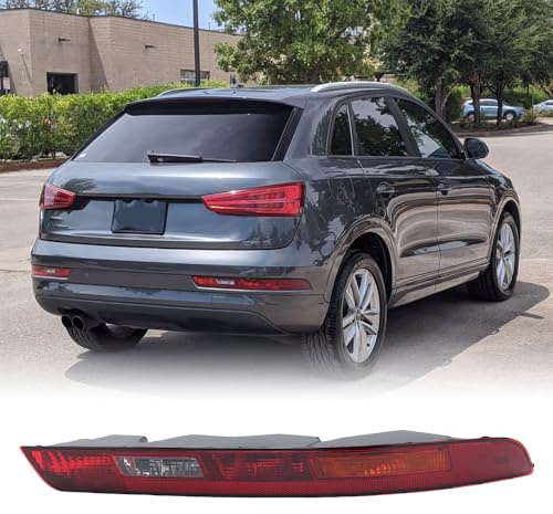 Right LED Rear Bumper Reflector Light For Audi Q3 8UB SUV 2015-2018 | Plug & play, ABS Waterproof, O/S Driver Side, Tail Brake Fog Lamp, For Audi Accessories