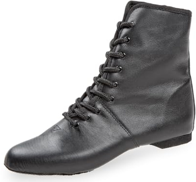 Diamant Mittelhoher Gardestiefel 9-Loch in Leder mit geteilter Gummisohle und 10mm Absatz
