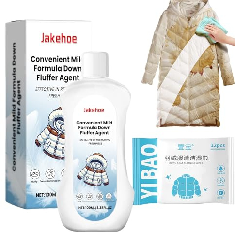 Detersivo per Piumino, Piumino per Bucato Pulisce, Detergente Speciale per Piumini, Coperte, Sacchi a Pelo e Cuscini, Detersivo Delicato per Freschezza e Volume